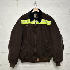 Y2K Carhartt Quilted Santa Fe Jacket “Dark Brown” J14 DKB